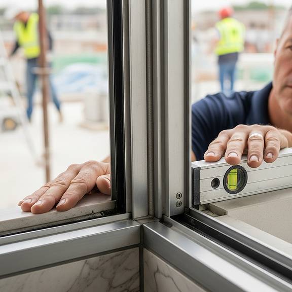 A construction supervisor overseeing the framing of a new house.